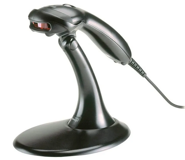 Metrologic Voyager Barcode Scanner w/ Cable & Stand